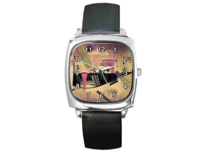 'CAPRICIOUS' by Wassily KANDINSKY: Leather band watch
