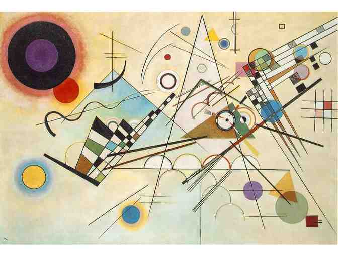 'COMPOSITION VIII' BY KANDINSKY:  Leather Band ART Watch!
