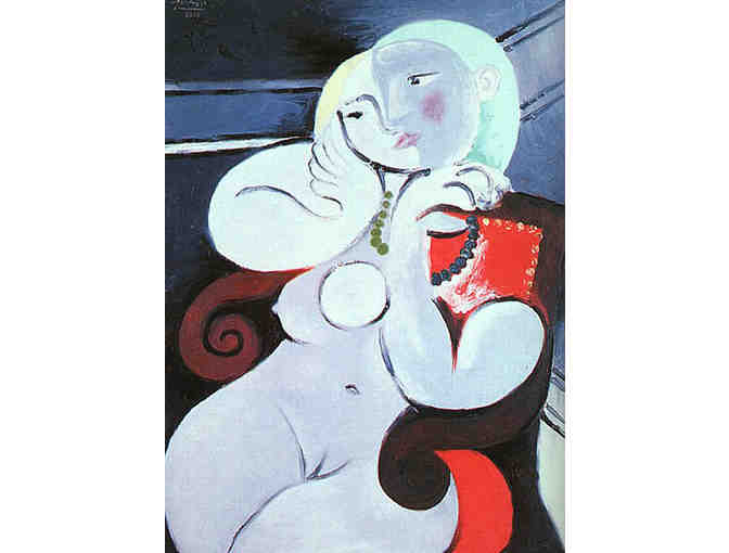 'Female Nude Sitting In A Red Armchair' by PICASSO:   ART Watch