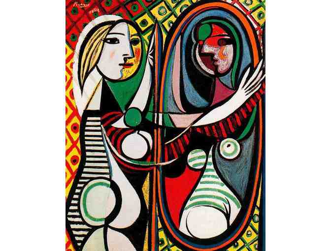 'Girl In Front Of Mirror' by Pablo PICASSO:  FREE Leather ART watch w/BID!