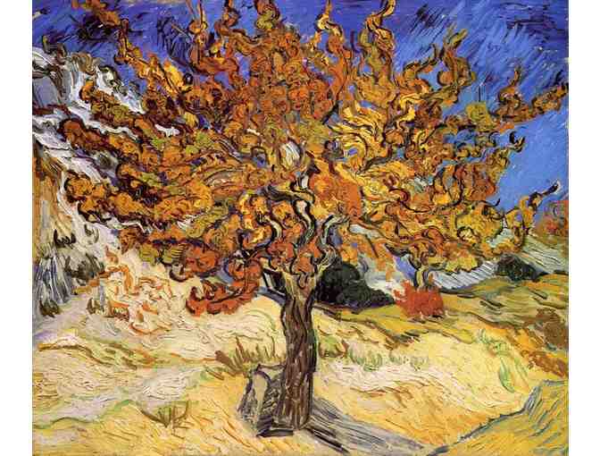 'Mulberry Tree' by VAN GOGH:  Free Leather ART WATCH w/BID!