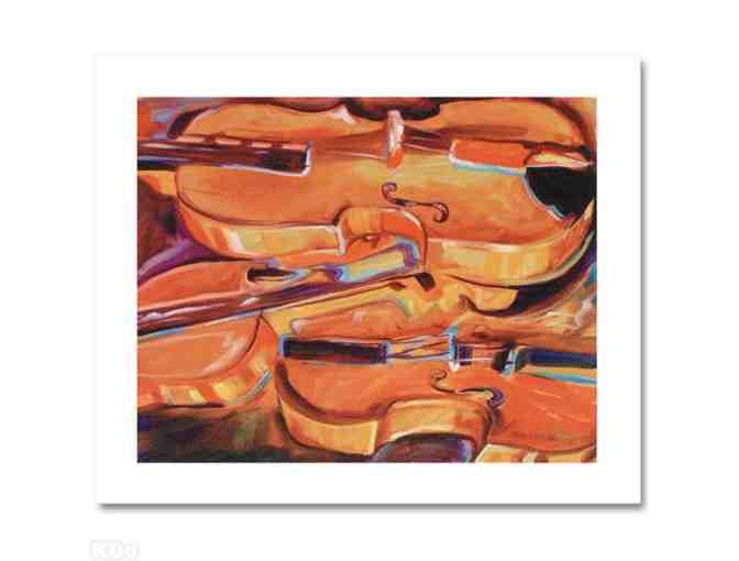 'MUSIC:  VIOLIN ABSTRACT' BY MARCIA BALDWIN