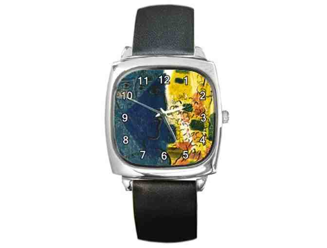'The Blue Face' by Marc CHAGALL:  FREE Leather Band ART WATCH w/BID!