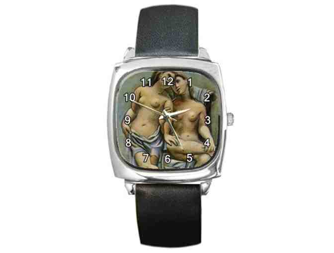 'Two Nude Women' by Pablo PICASSO:  Free Leather ART WATCH w/BID!