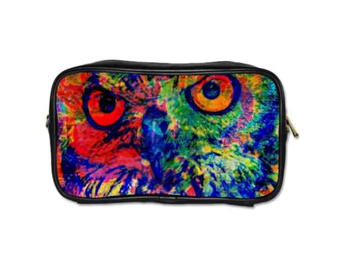 'NIGHT WATCHER':  UNISEX Essentials Bag w/ ART inset and detachable strap!