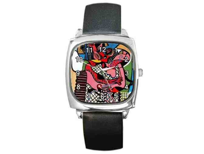 'The Kiss' by Pablo PICASSO:  Free Leather Band ART WATCH w/BID!