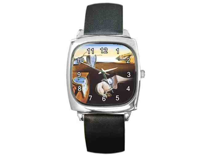 'The Persistence Of Memory' by DALI:  FREE Leather Band ART WATCH w/BID!