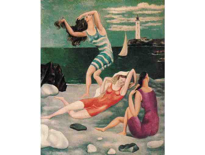 $0! FREE LEATHER WATCH W/ART BID: 'Bathers' 1918 by Pablo PICASSO