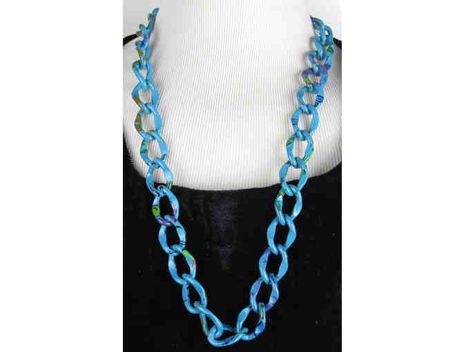 1/KIND PAINTED CHAIN NECKLACE #352
