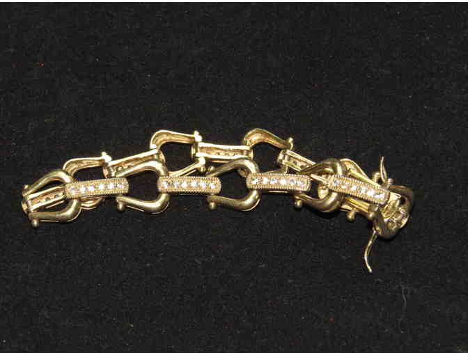 BR-9: Yellow Gold Horseshoe Bracelet