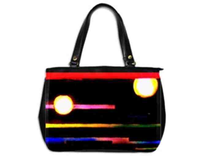 * 'MOON DANCE' BY WBK: CUSTOM MADE LEATHER TOTE BAG!