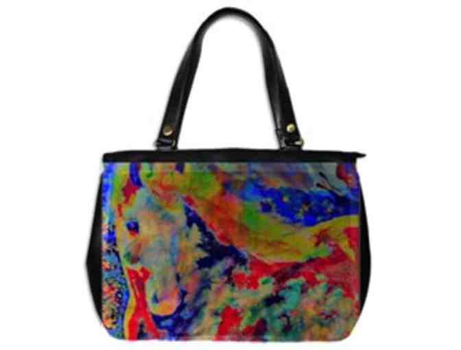 * 'PAINT PONY': CUSTOM MADE LEATHER TOTE BAG!