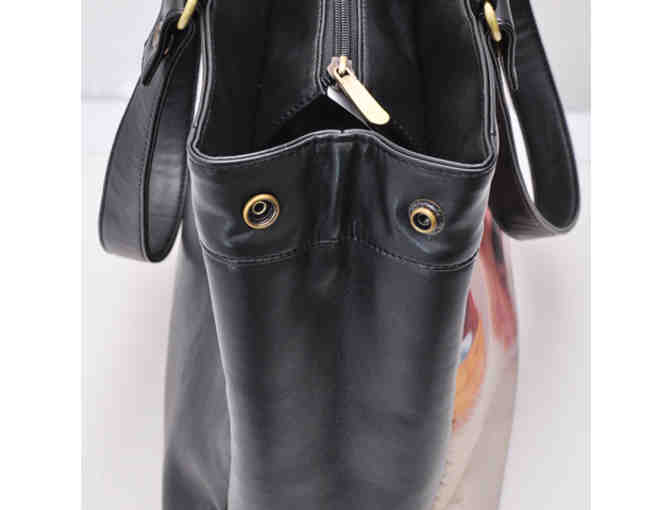 'BREAK ON THROUGH...':  Custom Made Leather ART Tote Bag!