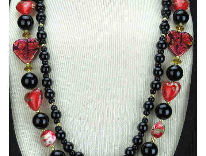 Double Strand, Alluring 1/KIND GEMSTONE NECKLACE #266