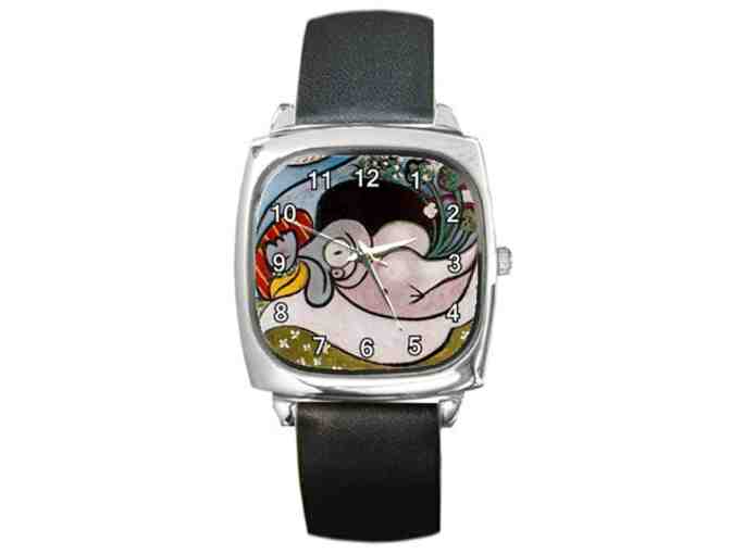'Reclining Woman' by Pablo PICASSO:   Leather Band ART WATCH !