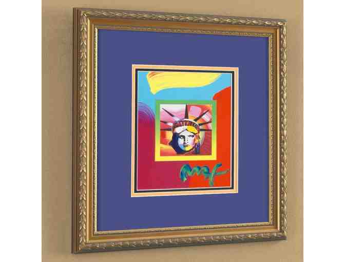 'LIBERTY HEAD': ORIGINAL WORK by Peter Max! Extremely COLLECTIBLE!!!