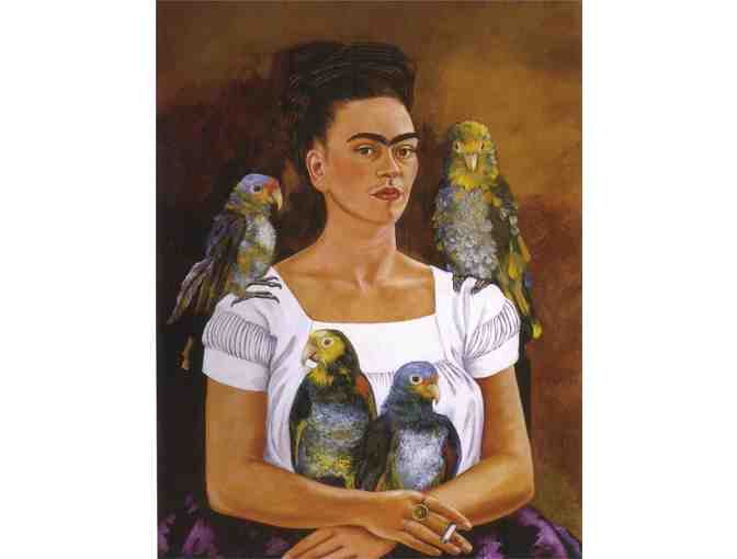 'Me and My Parrots' by Frida KAHLO:   Leather ART WATCH !