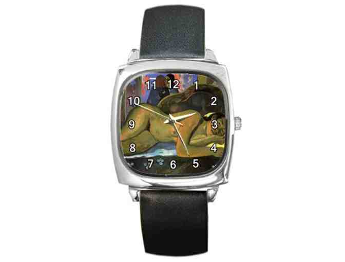 'Nevermore' by GAUGUIN:   Leather ART WATCH !