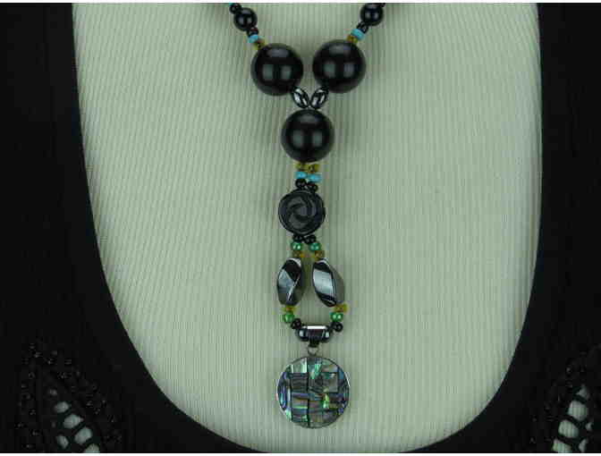 1/Kind Bold Necklace w/Turquoise, Magnesite, Onyx Hematite!