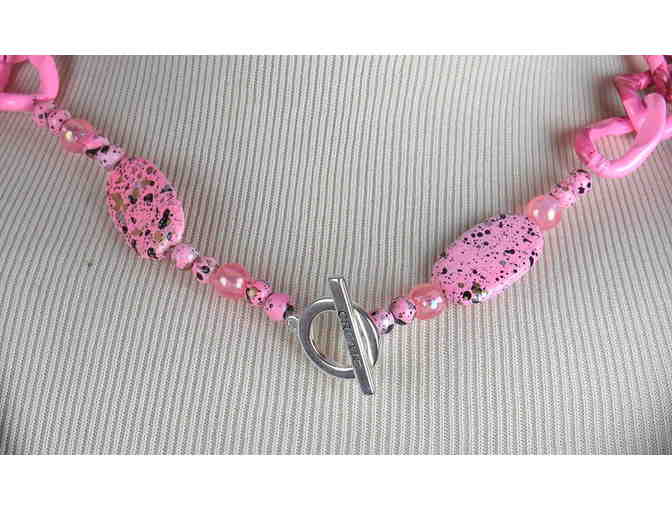 Painted Chain, 1/KIND FAB  NECKLACE #383