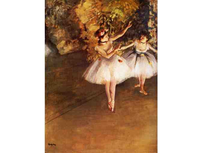 'Two Dancers On Stage' by Edgar DEGAS:   Leather ART WATCH !