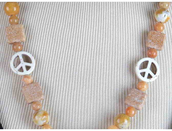 Intention Peace with this 1/KIND GEMSTONE NECKLACE #451