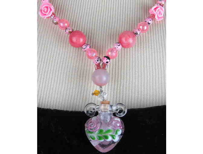 Perfume Bottle  NECKLACE!  1/Kind, Handcrafted!  #341