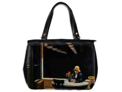 "AUTOMAT" by Edward Hopper: Luxury Leather and Art Tote Bag!