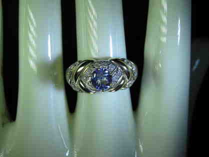 #5: Very RARE and PRECIOUS Tanzanite/Diamond Ring, Custom Made!