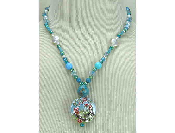 !!2!! NECKLACES=THREE LOOKS! 1/KIND GEMSTONE NECKLACE #288 & 289 ENSEMBLE!