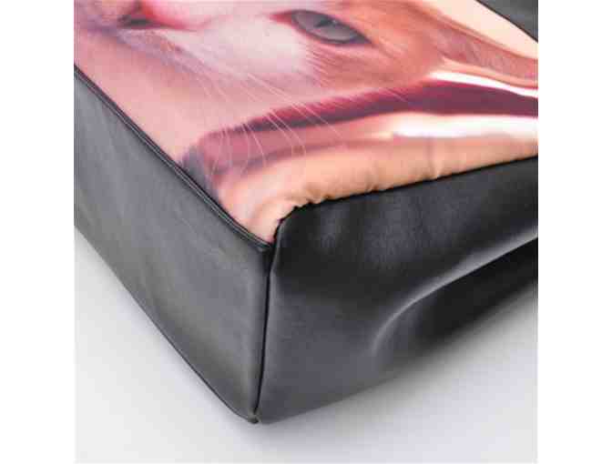 'Panther Eyes': Multi Purpose LEATHER/Art Tote Bag! Exclusive to ART4GOOD Auctions!