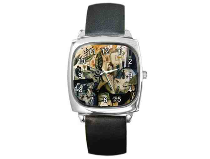 'The First Day Of Spring' by DALI:  Leather Band ART WATCH