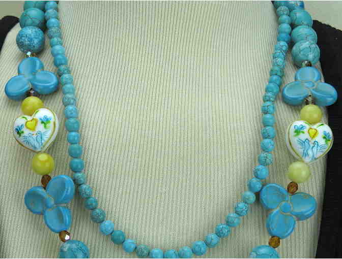 Jewelry CLEARANCE!: 1/KIND GEMSTONE NECKLACE #282