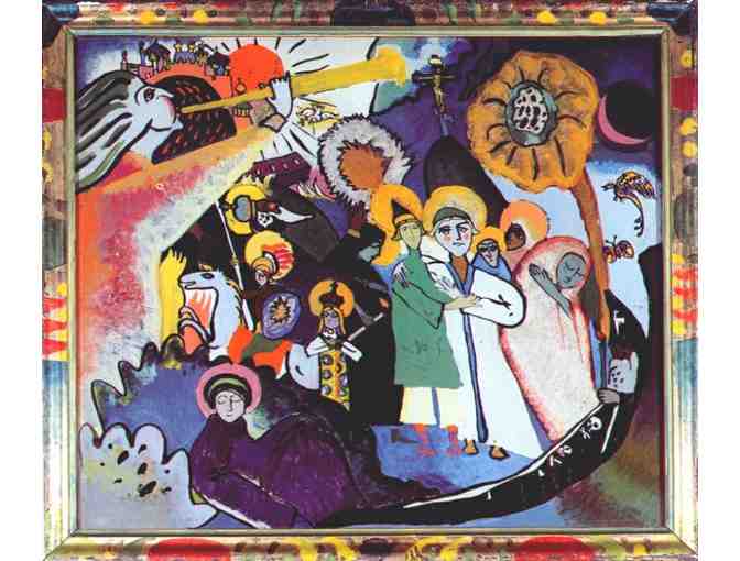 'All Saints Day I' by KANDINKSY:  Leather Band ART watch!