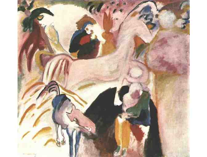 'Horses' by KANDINSKY: Leather ART watch !