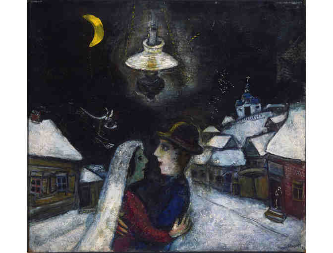 'In The Night' by Marc CHAGALL:  Leather ART watch !