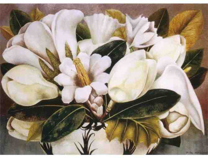 'Magnolias' by Frida KAHLO: Leather ART WATCH !