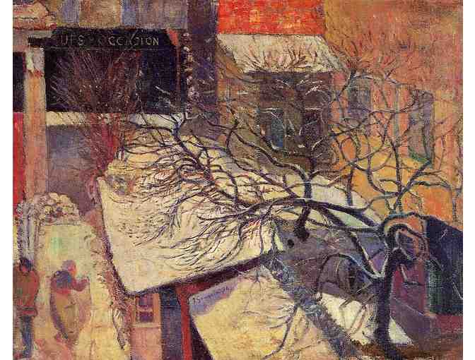 'Paris In Snow' by GAUGUIN:   Leather ART WATCH !