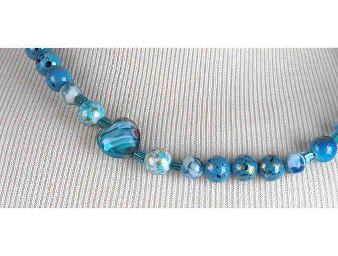 'PEACE TRAIN': 1/KIND GEMSTONE NECKLACE #449