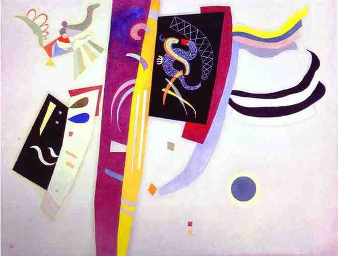 'Orange/Violet' by KANDINSKY: Leather ART WATCH !