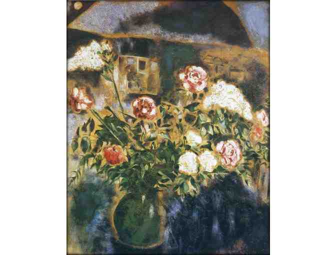 'Peonies and Lilacs' by Marc CHAGALL: Leather ART WATCH !