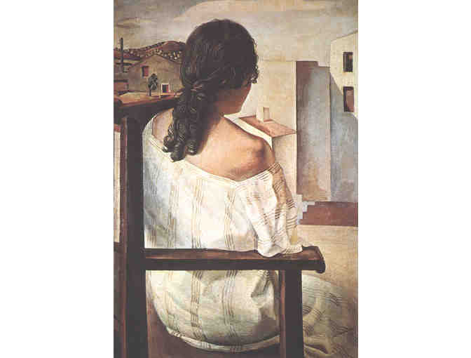 'Seated Girl' by DALI: Leather Band ART WATCH !