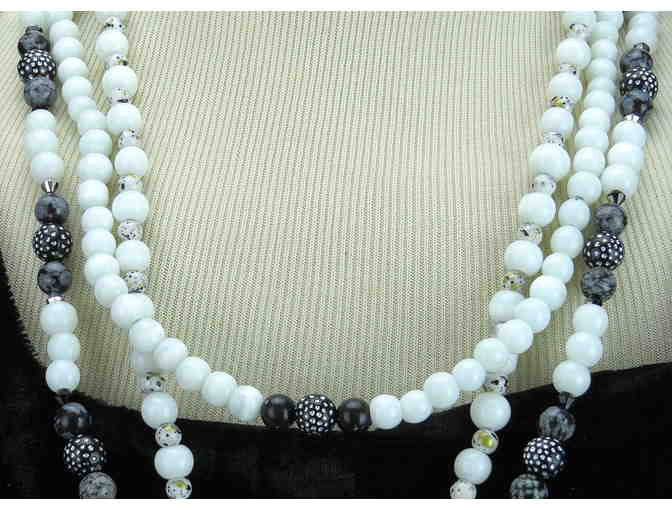 1/KIND GEMSTONE NECKLACE #311 & 312 ENSEMBLE