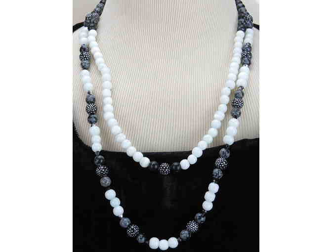 1/KIND GEMSTONE NECKLACE #311 & 312 ENSEMBLE