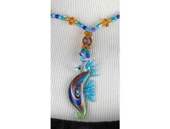 1/KIND GEMSTONE NECKLACE #354 & 355 ENSEMBLE