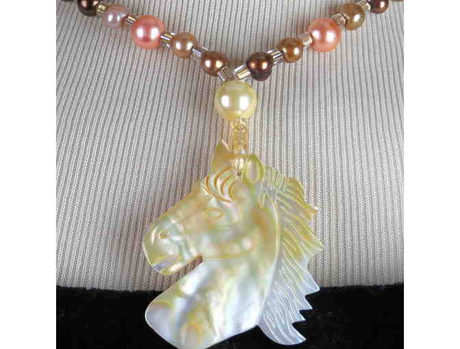 1/KIND GEMSTONE NECKLACE #407