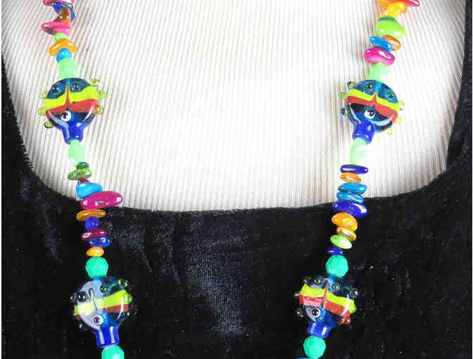 1/KIND GEMSTONE NECKLACE #412