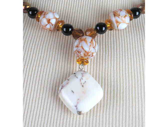 1/KIND GEMSTONE NECKLACE #440