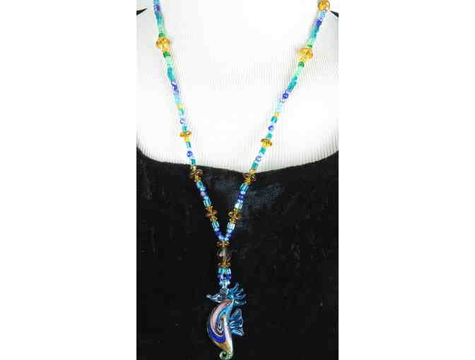 1/KIND GEMSTONE NECKLACE #354 & 355 ENSEMBLE