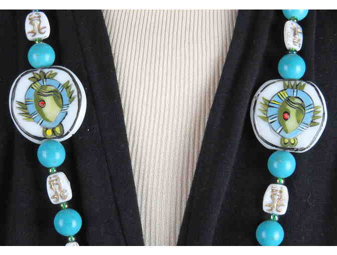 Handcrafted 1/KIND GEMSTONE NECKLACE #424